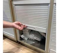 Custom Tambour Door Cabinet Kit Pull Down Plastic Sto Bins with Slat Panel & Track for Kitchen Campervan Shops Counters 90 x 65 cm