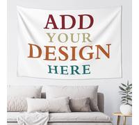 Custom Tapestry，Custom Poster Add Your Text/Image，Personalised Tapestries ，Wall Hanging Art Decor for Wedding banner，Photo backdrop，Family，Festival，Birthday Gifts
