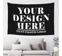 Custom Tapestry Personalised backdrop Customized Your Own POSTER Add Your Text/Photo wall hanging tapestry for Room Decor Wedding Family Memorial Gift 152 cm x 102 cm