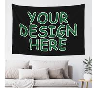 Custom Tapestry Personalised POSTER Customized Your Own backdrop Print Any of Your Design Photo/Text tapestry wall hanging for Room Decor Wedding Family Memorial Gift 94 cm x 74 cm
