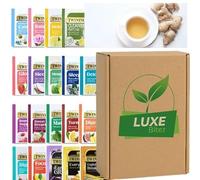 Custom Tea Sachet Selection | 50 Sachets - Choose 5 Flavours (10 Each) | English Breakfast Earl Grey Sleep Digest Matcha | Individually Wrapped Tea Envelopes | Compatible For Twinings By Luxe Bitez