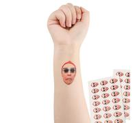 Custom Temporary Tattoos Personalised Temporary Tattoos with Photo Name Logo Custom Fake Tattoos Face Sticker Custom Tattoo for Graduation Wedding Bachelorette Party Women Men