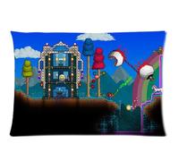 Custom Terraria Game Zippered Pillow Case Cover 20x30 Inch (Twin Sides)