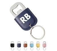 Custom Text Bottle Opener Keychain, Personalized Bottle Opener, Wedding Thank You Gifts, Souvenirs for Guests, Birthday Christmas Valentines Day Gifts (A,Blue)