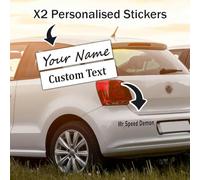 Custom Text Car Sticker Personalised Name Decal Lettering Stickers Van Sign Writing Window Bumper Vehicle Shop Vinyl Decals