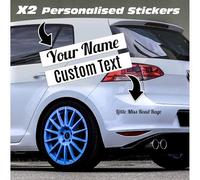 Custom Text Car Sticker Personalised Name Decal Lettering Stickers Van Sign Writing Window Bumper Vehicle Shop Vinyl Decals
