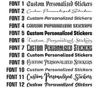 Custom Text Car Van Shop Window Business Sticker Personalised Funny Name Lettering Vinyl Stickers Decals 20cm-180cm X2