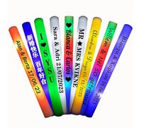 Custom Text Foam Light Up Sticks 30~200Pack, RGB Glow Foam Stick Cheer Tube Dark Light for Xmas Birthday Wedding Party Supplies Parties, Birthdays, Guests, Party, DJ, Concerts, Festivals, Events