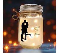 Custom Text Valentines Day Gifts for Her, Valentines Day for Him, Couple Gifts, Anniversary Presents Couple Gift, Boyfriend Gifts, Gifts for Wife, Jar Light