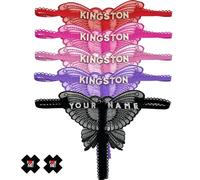 Custom Thongs With Name -Personalized Name Thongs for Women, Customized Sexy Butterfly G-string Thong Rhinestone Shinny Silvery Golden Letter Customise Name Tanga Underwear Hotwife Lingerie Panties,