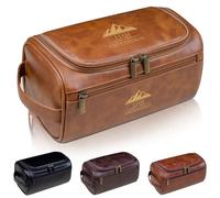 Custom Toiletry Bag for Men - Engraved Name Dopp Kit with Multiple Compartments, Water-Resistant Organizer for Grooming, Gift for Dad, Husband, Father's Day