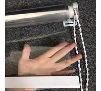 Custom Transparent Waterproof PVC Roller Shades - Outdoor Pergola Clear Roll Up Blinds Thermal Insulated Dust-Proof Rainproof Curtain for Window Balcony Door Patio (59x78.7in)