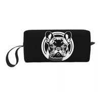 Custom Travel Kawaii French Bulldog Toiletry Bag Fashion Makeup Cosmetic Organizer for Women Beauty Storage Dopp Kit Box