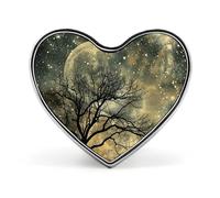 Custom Tree Without Leaves Lapel Pin Aluminum Alloy Button Badge Personalized Heart Exquisite Brooch Classic Mini Pin for Backpacks Hat Suit Jacket Decoration