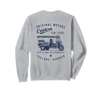 Custom Tuk Tuk Bangkok Ride Vintage Thailand Motors Design Sweatshirt