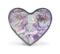 Custom Two Fairies Dancing Lapel Pin Aluminum Alloy Button Badge Personalized Heart Exquisite Brooch Classic Mini Pin for Backpacks Hat Suit Jacket Decoration