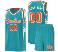 Custom University Personalized Loose Basketballjersey College Basketballjerseys Comfortable Sportwear Sleeveless Basketballs Uniform Kids/adult Active Suits Practice Suit A19 Light Blue