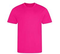 Custom Upload Your Logo Men's Sports T-Shirt - Bright Pink / 2XL