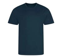 Custom Upload Your Logo Men's Sports T-Shirt - Ink Blue / 3XL