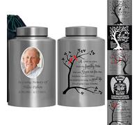 Custom Urns for Human Ashes Personalized Decorative Photo Cremation Portrait Urn for Ashes Male Female Large up to 220lbs Memory Funeral Burial Urn for Man Woman (Custom Portrait Urn)