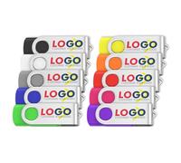 Custom USB Flash Drives (10-pack): 128MB, 256MB, 512MB, 1GB, 2GB, 4GB, 8GB, 16GB, 32GB, 64GB, 128GB with personalized metal memory stick and printed logo