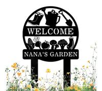 Custom Vegetable Garden Stake Outdoor Metal Name Sign,Personalized Vegetables Decor Signs Gifts for Gardeners,Customized Yard Welcome Plaque for Birthday Gift,Gardening Gifts for Lawn Art Farmhouse