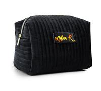 Custom Velvet Cosmetic Bag for Women, Personalised Name Makeup Bag, Travel Toiletry Bag, Cosmetic Organizer Pouch, Gift for Girl Birthday, Wedding, Bridesmaid, Bachelorette(Black)