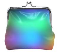 Custom Vibrant Colors Leather Coin Pouch for Women Cute Buckle Kiss Lock Girls Small Change Purse, vibrant colors, Classic, vibrant colors, Classic