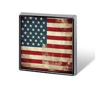 Custom Vintage American USA Flag Lapel Pin Aluminum Alloy Button Badge Personalized Exquisite Brooch Classic Mini Pin 0.7" X 0.7" Inch for Backpacks Hat Suit Jacket Clothing Decoration