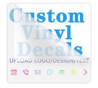 Custom Vinyl Decals Personalised Decal for Window Vehicles Cars Boats Customised Stickers Waterproof with Business Logo Letters Sign Home Office Dec