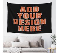 Custom Wall Tapestry Personalised POSTER Customized Your Own backdrop Add Your Text/Photo wall hanging tapestry for Room Decor Wedding Family Memorial Gift 102 cm x 152 cm