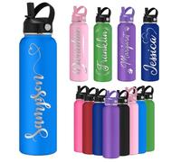 Custom Water Bottle Personalized Stainless Steel Name Water Bottles 12 18 24 32 40oz Customized Engraved Insulated Bottle for Women Men Name4