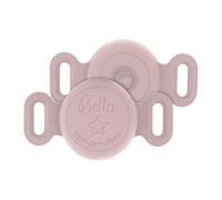Custom Waterproof Dog Collar Holder Compatible with AirTag, Personalized Silicone Case for Air tag Dog Collar Engraved Name & Number, Anti-Lost Holder for Pet Cat GPS Tracker,Pink