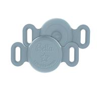 Custom Waterproof Dog Collar Holder Compatible with Apple AirTag, Personalized Silicone Case for Air Tag Cat Collar Engraved Name & Number, Anti-Lost Holder for Pet Cat Dog GPS Tracker,Grey