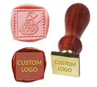 Custom Wax Seal Stamp with Your Own Design Logo Picture, Personalized Sealing Wax Stamp for Letter,Crafting, Envelopes, Wedding Invitation, Christmas (Square)