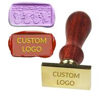 Custom Wax Seal Stamp with Your Own Design Logo Picture, Personalized Sealing Wax Stamp for Letter,Crafting, Envelopes, Wedding Invitation, Christmas (Rectangle)