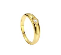 Custom Wedding Band 14K Gold Rings Au585 Moissanite 4.8mm Simple Rhombus Size N 1/2 Elegant for Sister Cocktail Jewelry