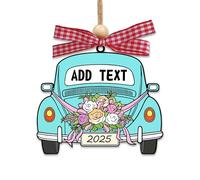 Custom Wedding Gifts for Couples 2025, First Christmas Married Ornament 2025, Engagement Presents for Couples, Bridal Shower Gifts, Personalized Just Married Decorations for Newlyweds Mr & Mrs