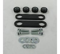 Custom weld on Motorcycle Gas Tank Mounting Kit with Steel Frame Plates, Rubber Mounts & Hardware - Perfect for Custom Harley Chopper, Bobber, Café Racer Builds - Universal Fit Item for any Motorcycle