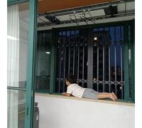 Custom Window Grill for Children, Push-Pull Balcony Window Guard Rail to Prevents Accidental Falls, Window Safety Lock Bar for Home Security(W120xH200cm/48x78in)