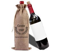 Custom Wine Bottle Gift Bag, Personalized Last Name With Line, Wedding Favor, Personalized Gift For Welcome/Office/Workshop/Client