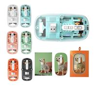 Custom Wireless Mouse with Photo, Personalised Bluetooth Mouse for Laptop, Customisable Rechargeable Silent Mice with Picture Design, DIY Portable Mobile Mice Gifts (Blue)