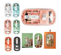 Custom Wireless Mouse with Photo, Personalised Bluetooth Mouse for Laptop, Customisable Rechargeable Silent Mice with Picture Design, DIY Portable Mobile Mice Gifts (Pink)