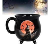 Custom Witch Cauldron Mug, 2025 New Personalized Witches Halloween Coffee Mugs, Beautiful Witch Personalized Witch Mug Tea Cup, Gothic Halloween Coffee Mug Wiccan Gifts, for Women, Besties