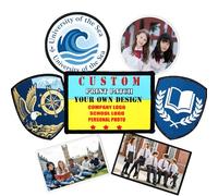 Custom Your Image Print Patch, Personalized Tactical Iron on/Sew on/Hook and Loop Backing Patches for Jackets Add Your Photo/Logo/Text Printing Fabric-Rectangle