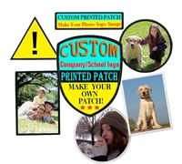 Custom Your Image Print Patch, Personalized Tactical Iron on/Sew on/Hook Backing Patches for Clothing Jackets Caps Dog Harnesses Add Your Photo/Logo/Text-Rectangle-2PCS