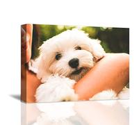 Custom Your Photos on Canvas 20"x30" Personalised Canvas Prints Family Baby Pet Wedding Picture Wall Art for Bedroom Home Living Room Wall Decorations (20"x30" (50x75cm) Framed)