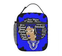 Custom Zeta Phi Beta Sorority Lunch Bag Cooler Thermal Insulated Lunch Box for Women Kids School Food Portable Tote Bags