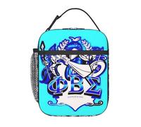 Custom Zeta Phi Beta ZOB Lunch Bag for Women Cooler Thermal Insulated Bento Box Office Work School Leakproof Tote Bags