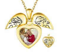 Custom4U Couple Locket Necklace for Women Men Boys Girls Custom Photo Locket Pendant Jewellery Birthday Gifts (with Gift Box)